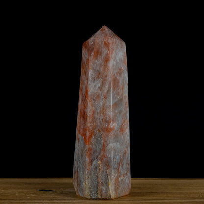 Natürlicher Roter Feuerquarz Obelisk - 3746,28g