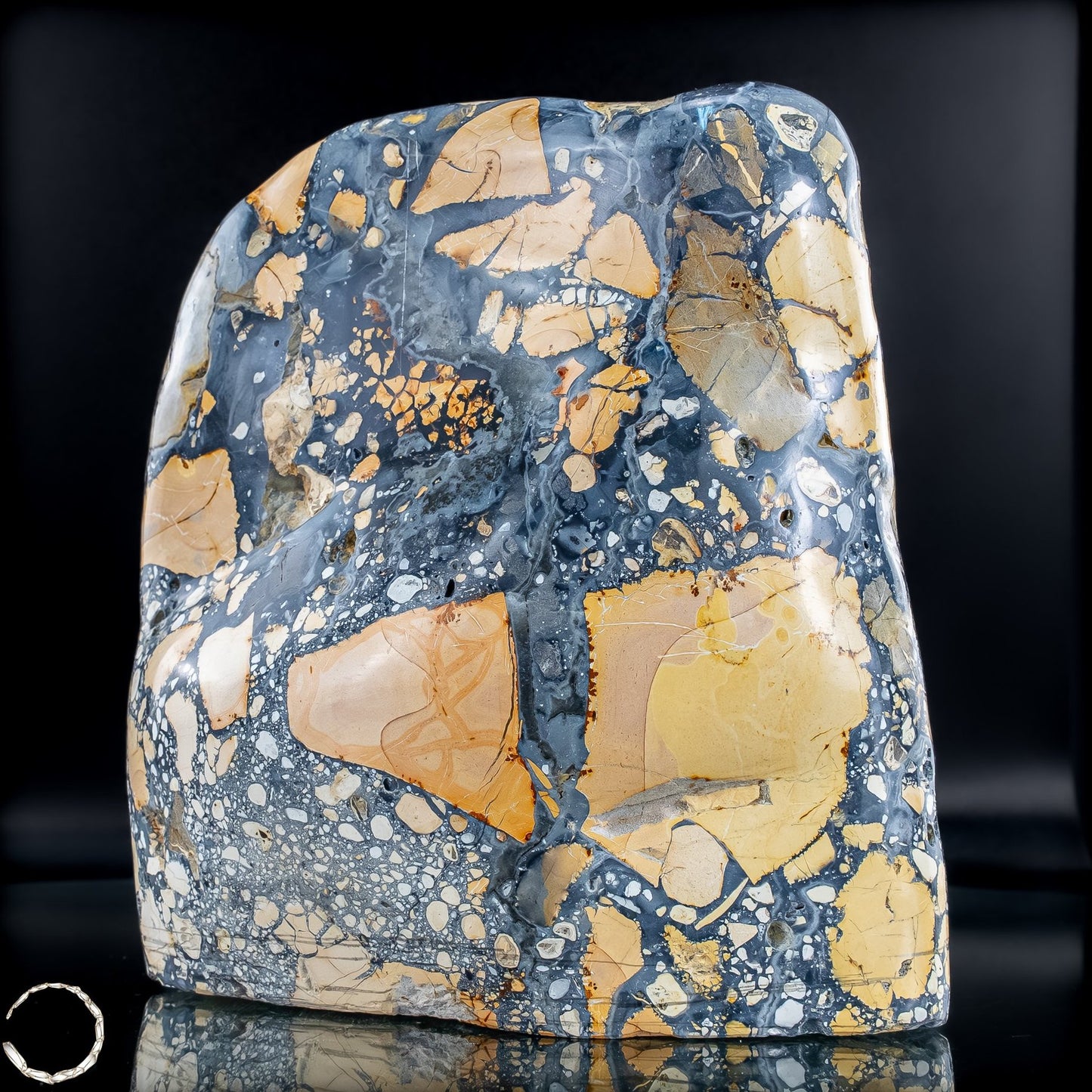 Natürliche Indonesische Picture Jasper-Kristall Freiform – 1630,17g