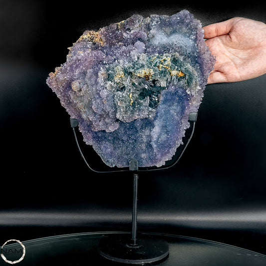 Spektakulärer Blumen-Amethyst auf Ständer – 1904,22g