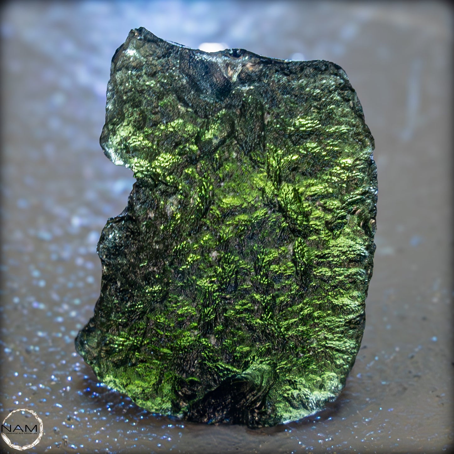 Großer Natürlicher Moldavit Kristall -11,11g 55,55ct
