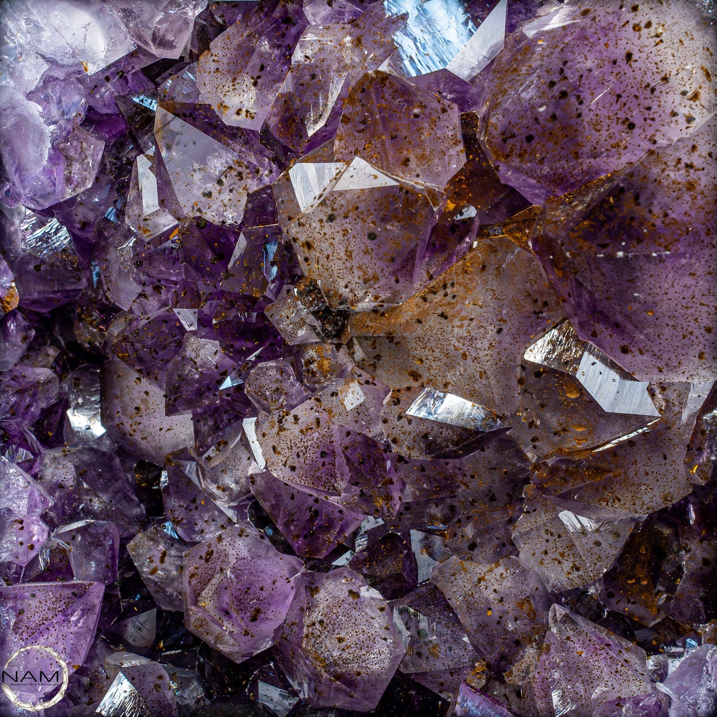 Natürliche Amethyst-Kristalle/Druse auf Ständer - 8280,11g