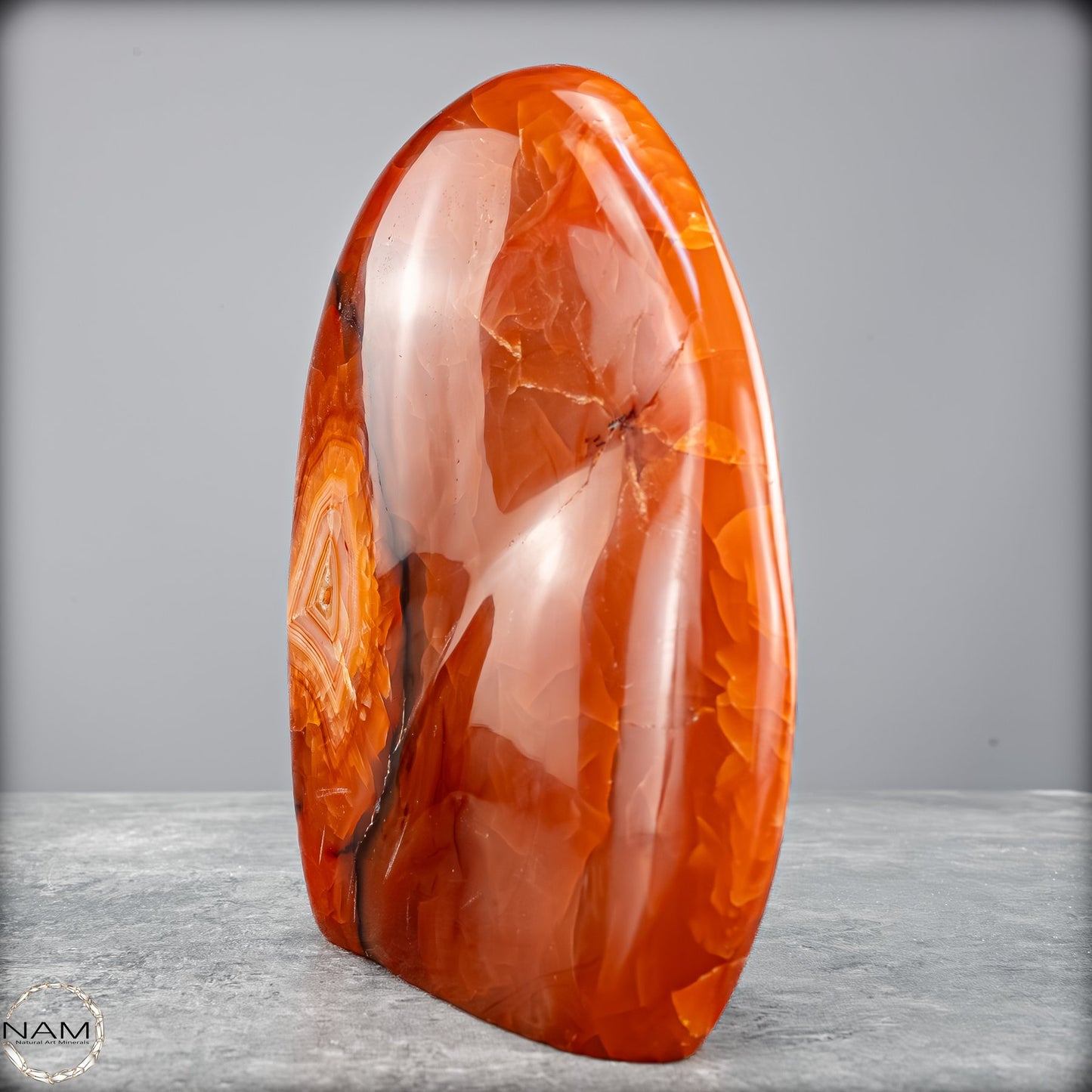 Natürlicher Roter Carneol-Kristall Freiform - 709,46g