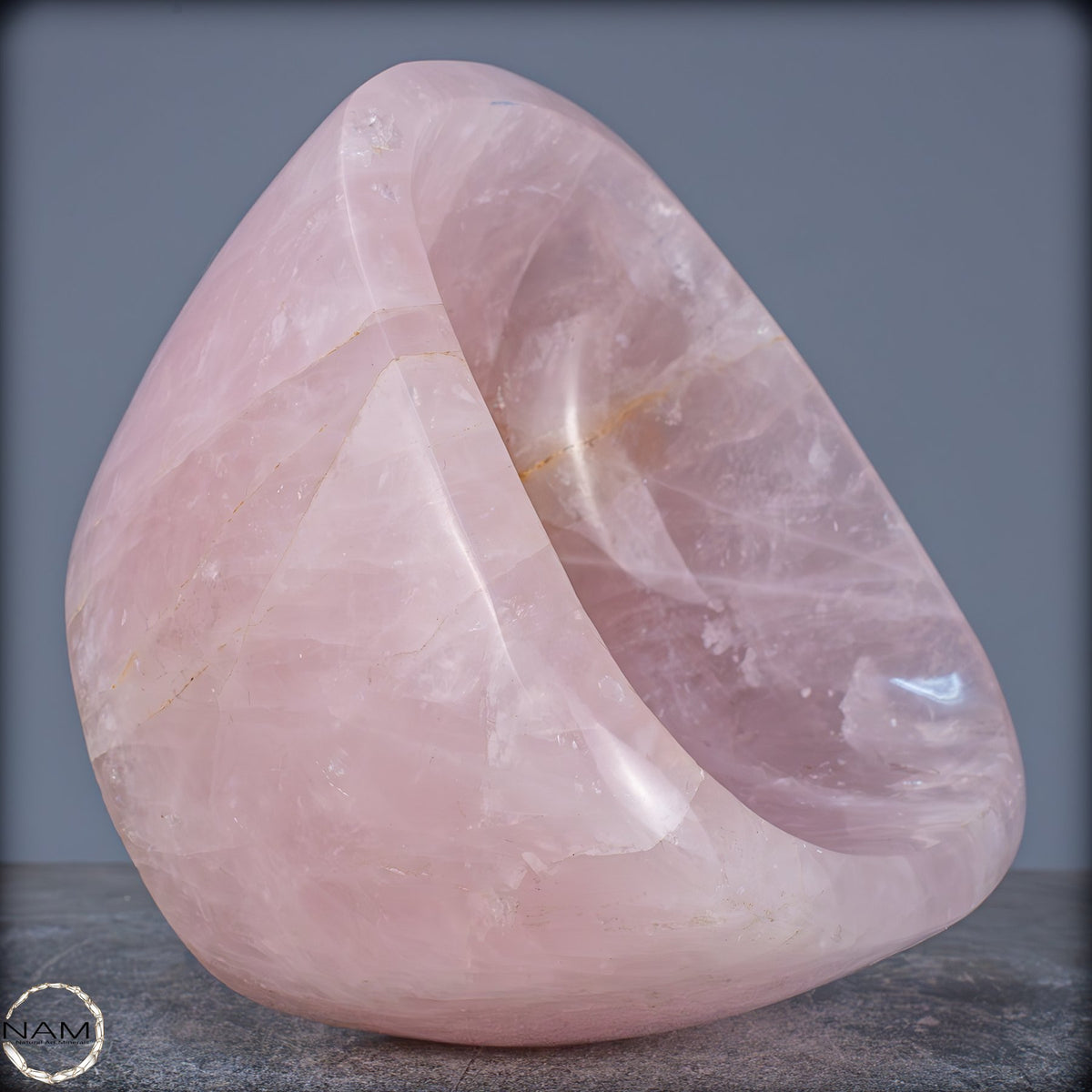 Natürliche Rosenquarz Schale / Schüssel - 4359,15g