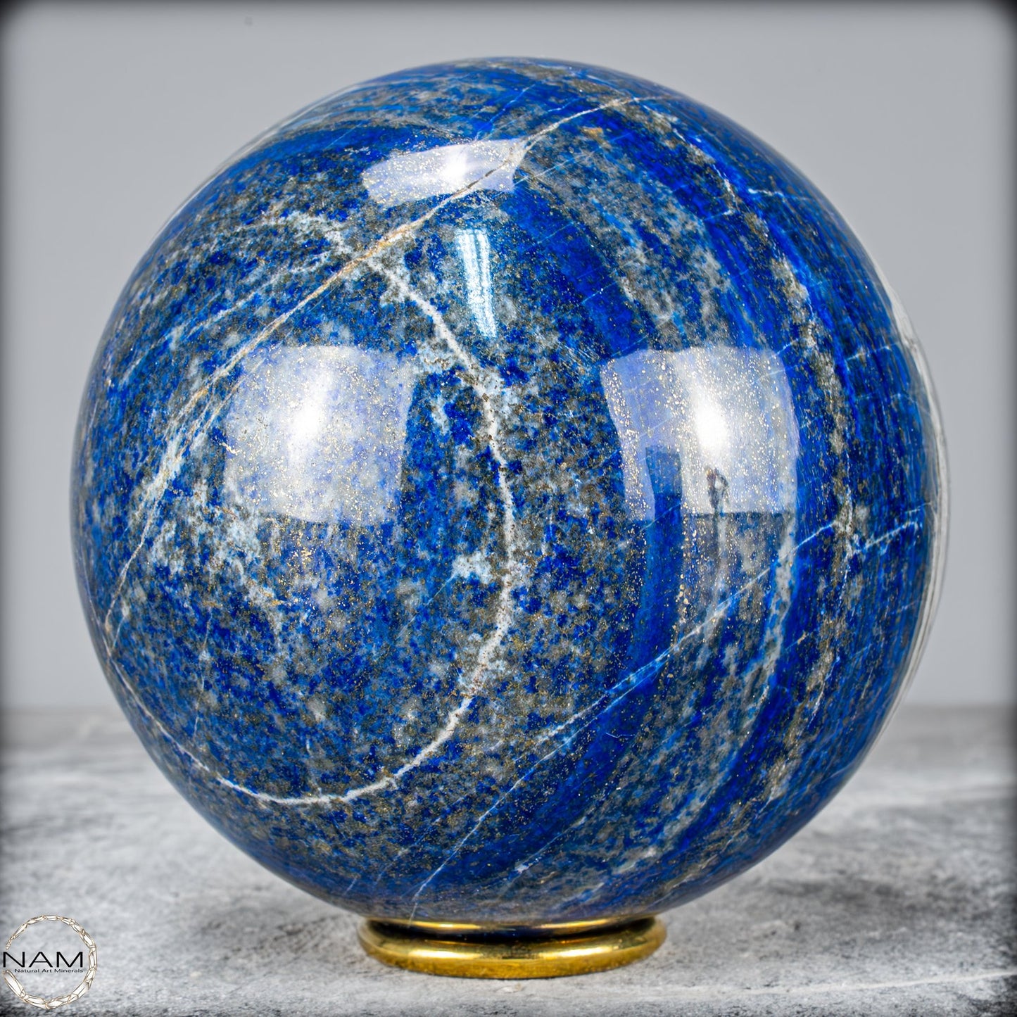 Natürliche Lapislazuli-Kristall-Kugel - 2526,37g - 127mm