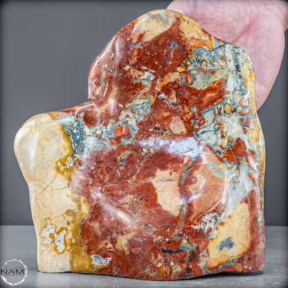Natürliche Indonesische Picture Jasper-Kristall Freiform – 1434,81g