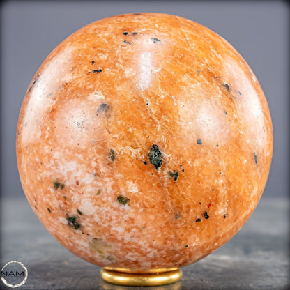 Natürliche Orangencalcit  Kristall-Kugel - 887,33g