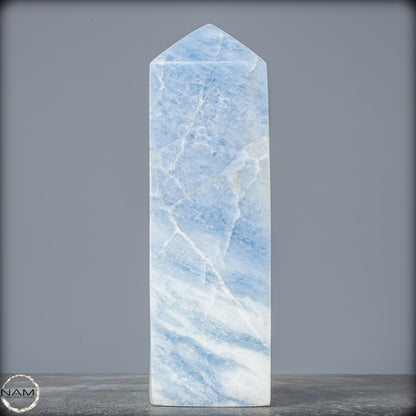 Natürlicher Blauer Calcit-Kristall Obelisk - 2542,91g