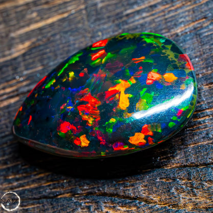 Großer Schwarzer Opal Cabochon - 3,00g 15ct