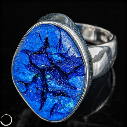 Exklusiver Azurit Ring aus 925er Silber- 13,86g 69,3ct