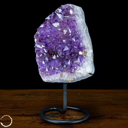 Natürliche Amethyst-Kristalle/Druse auf Ständer - 5093,15g