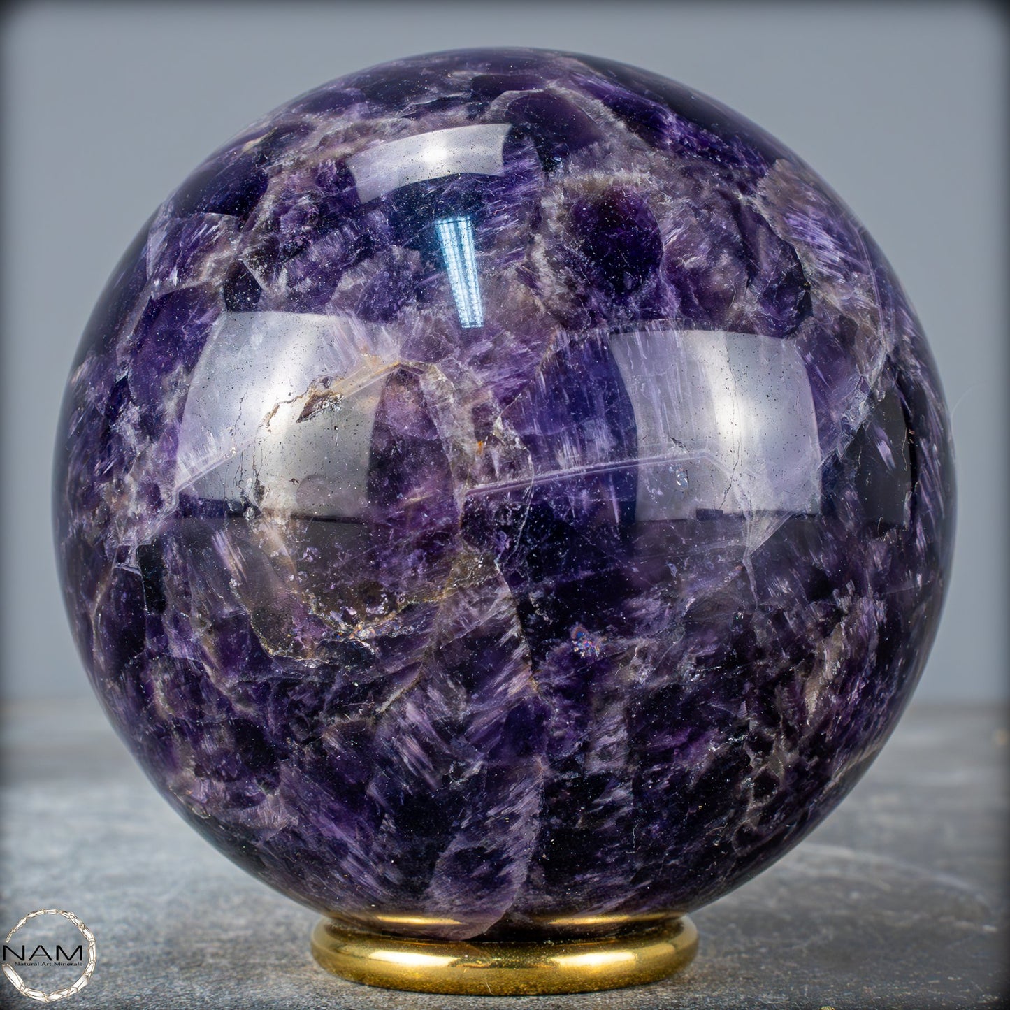 Natürliche Chevron-Amethyst Kristallkugel aus Bolivien - 1106,79g - 94mm