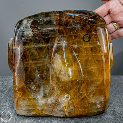 Healer-Quarz „Stone Head“ – Ein außergewöhnliches Sammlerstück -6740,28g