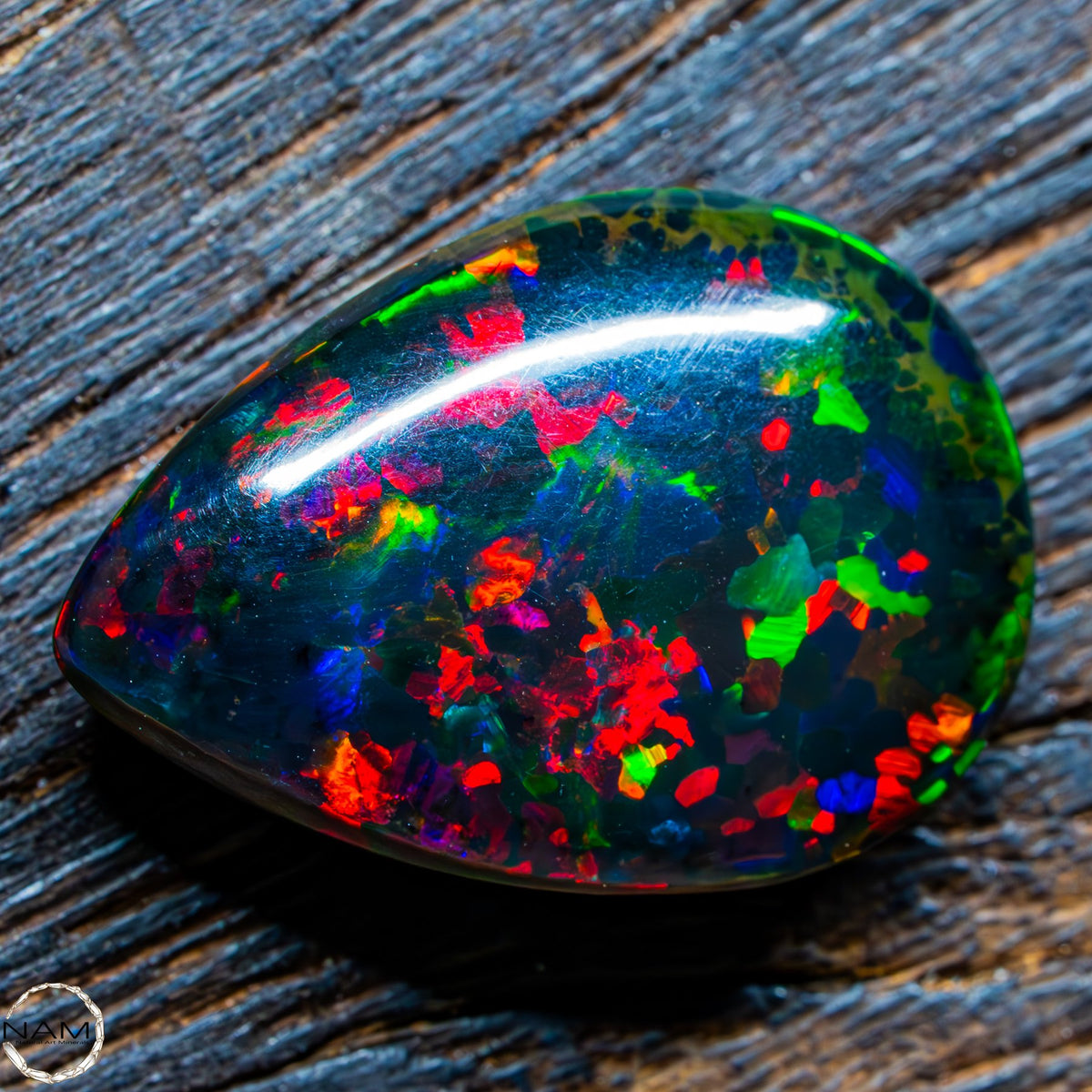 Großer Schwarzer Opal Cabochon - 3,00g 15ct