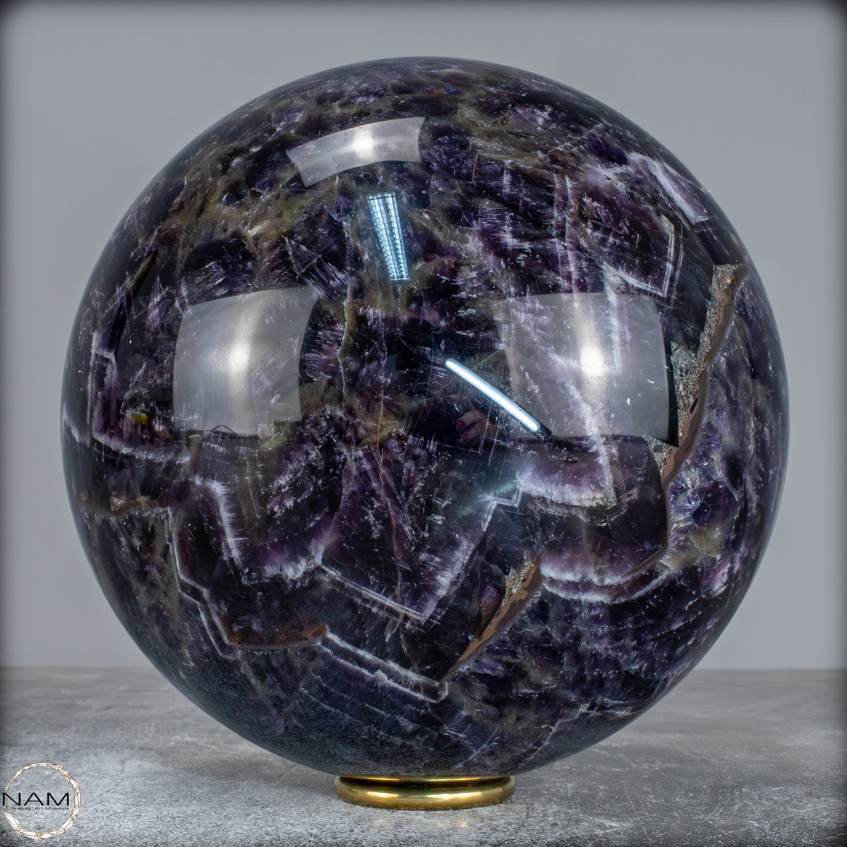 Natürliche Chevron-Amethyst Kristallkugel aus Bolivien - 5626,99g