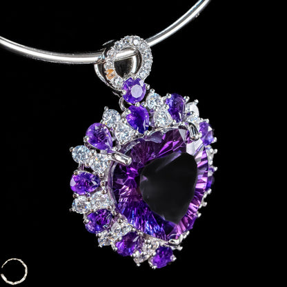 Amethyst-Anhänger – ein Meisterwerk aus Licht, Tiefe und Eleganz  6,97g 34,85ct