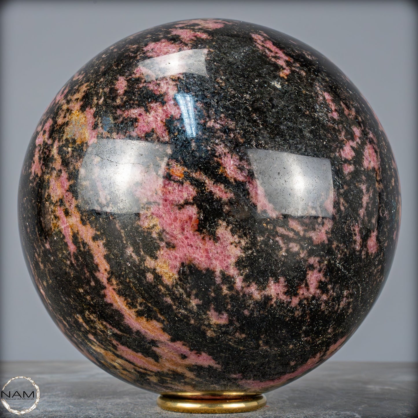 Natürliche Große Rhodonit-Kristall Kugel - 9872,13g - 180mm
