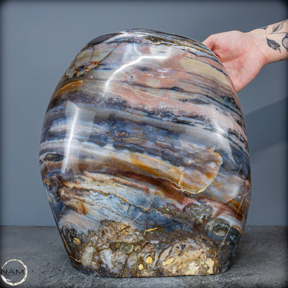 Natürliche Gebänderter Achat Kristall-Freiform - 19370,33g