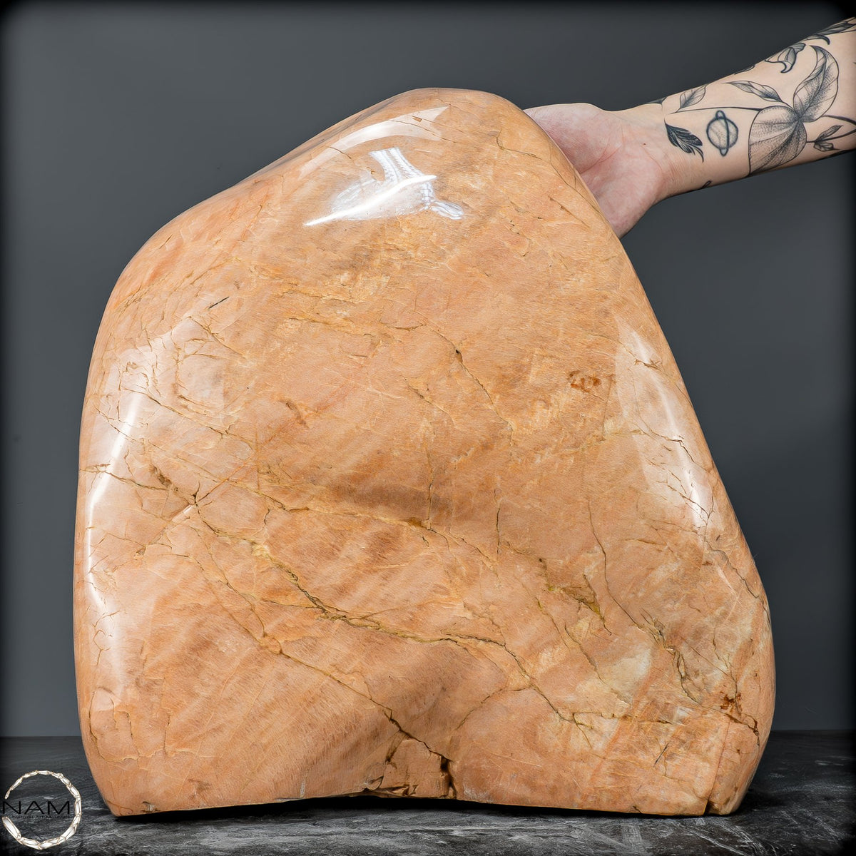 XXL Natürliche Pfirsich-Mondstein Freiform - 25052,12g