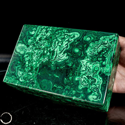 Einzigartige Malachit & Chrysocolla Schmuckkästchen/Box -1095,38g