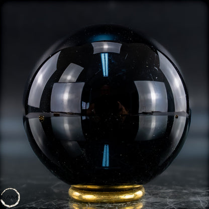 Natürliche Schwarze Obsidian Kristall-Kugel - 281,43g