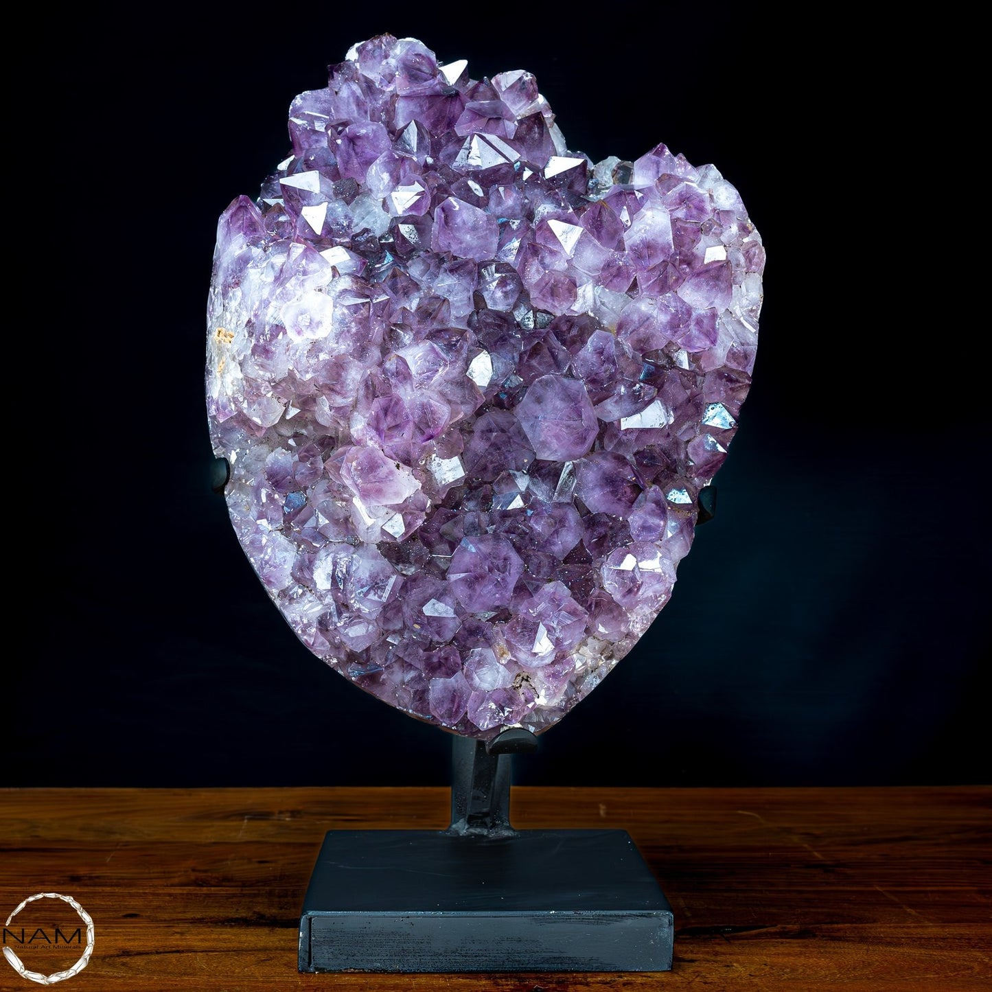 Natürliche Amethyst-Kristalle/Druse auf Ständer - 15604,12g