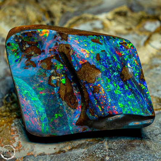 Natürlicher Boulder Opal aus Australien Edelsteinqualität Poliert - 11,202g