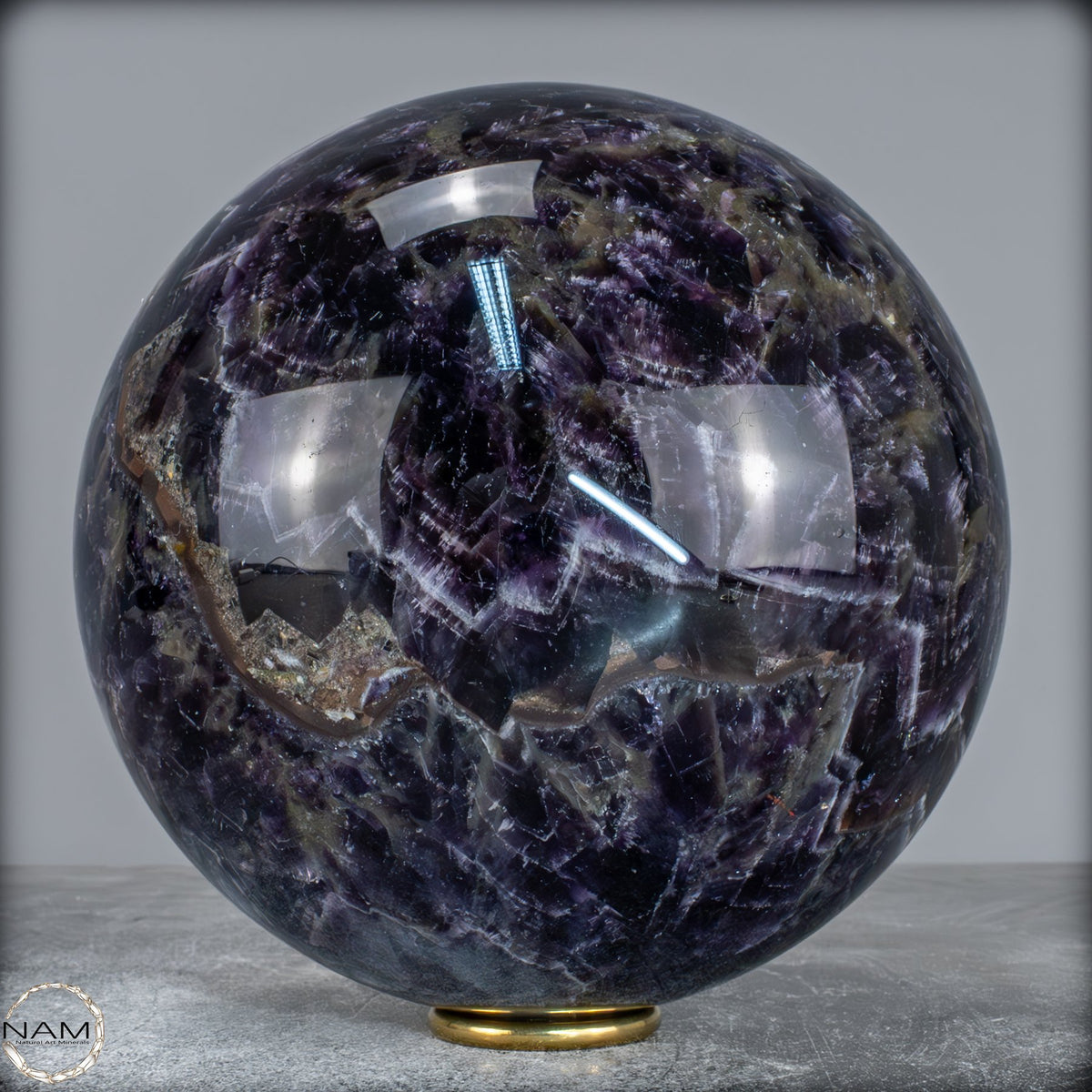 Natürliche Chevron-Amethyst Kristallkugel aus Bolivien - 5626,99g