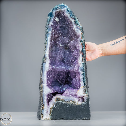 Natürliche Intensive Amethyst-Achat-Kristall Kathedrale/Druse - 18123,44g