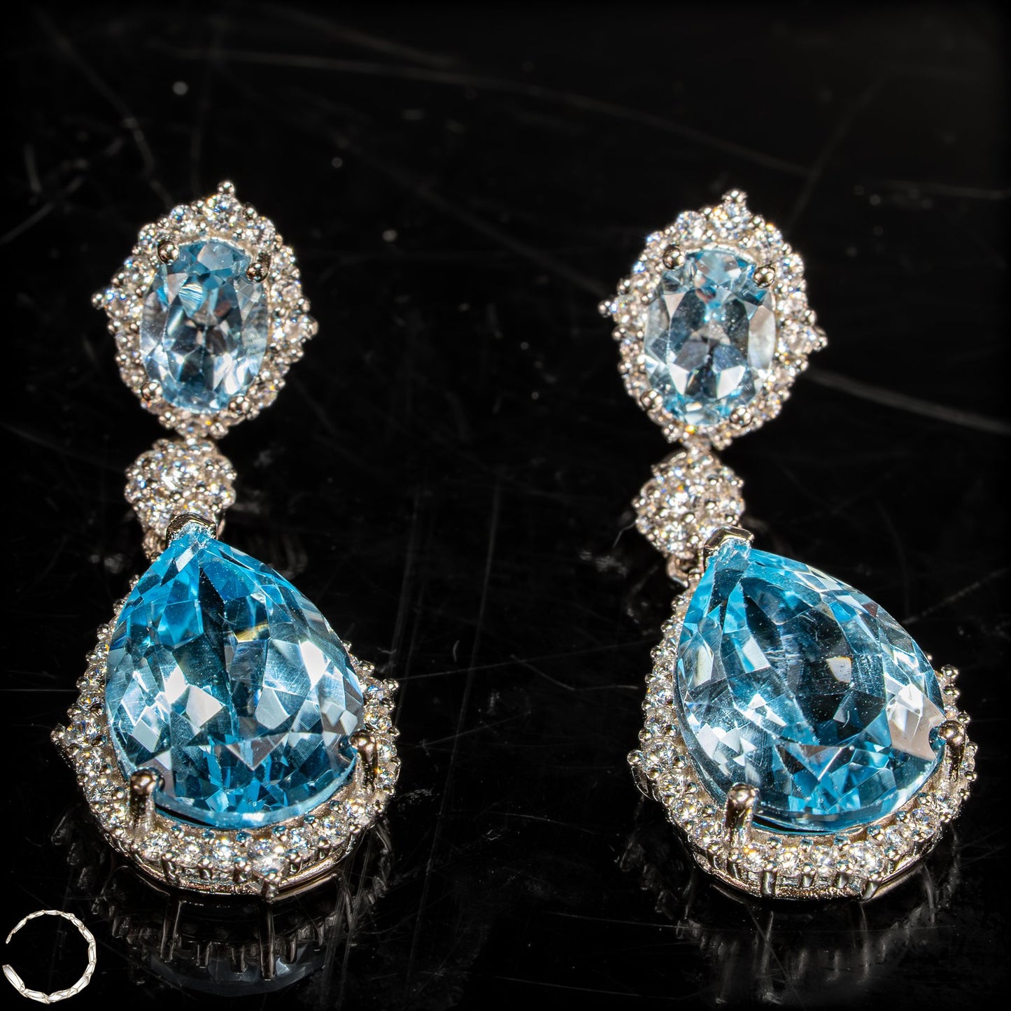 Eleganz in Blau – Aquamarin-Ohrringe Afghanistan - 39,8ct