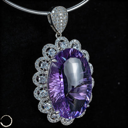 Amethyst-Anhänger – ein Meisterwerk aus Licht, Tiefe und Eleganz 15,64g 78,2ct
