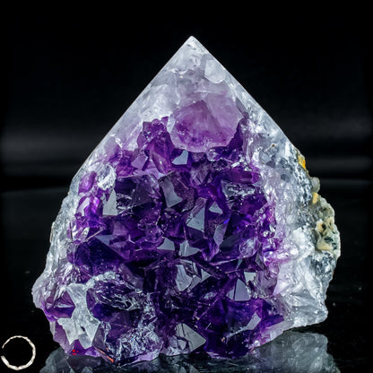 Natürliche Amethyst-Kristall Druse/Spitze - 473,19g