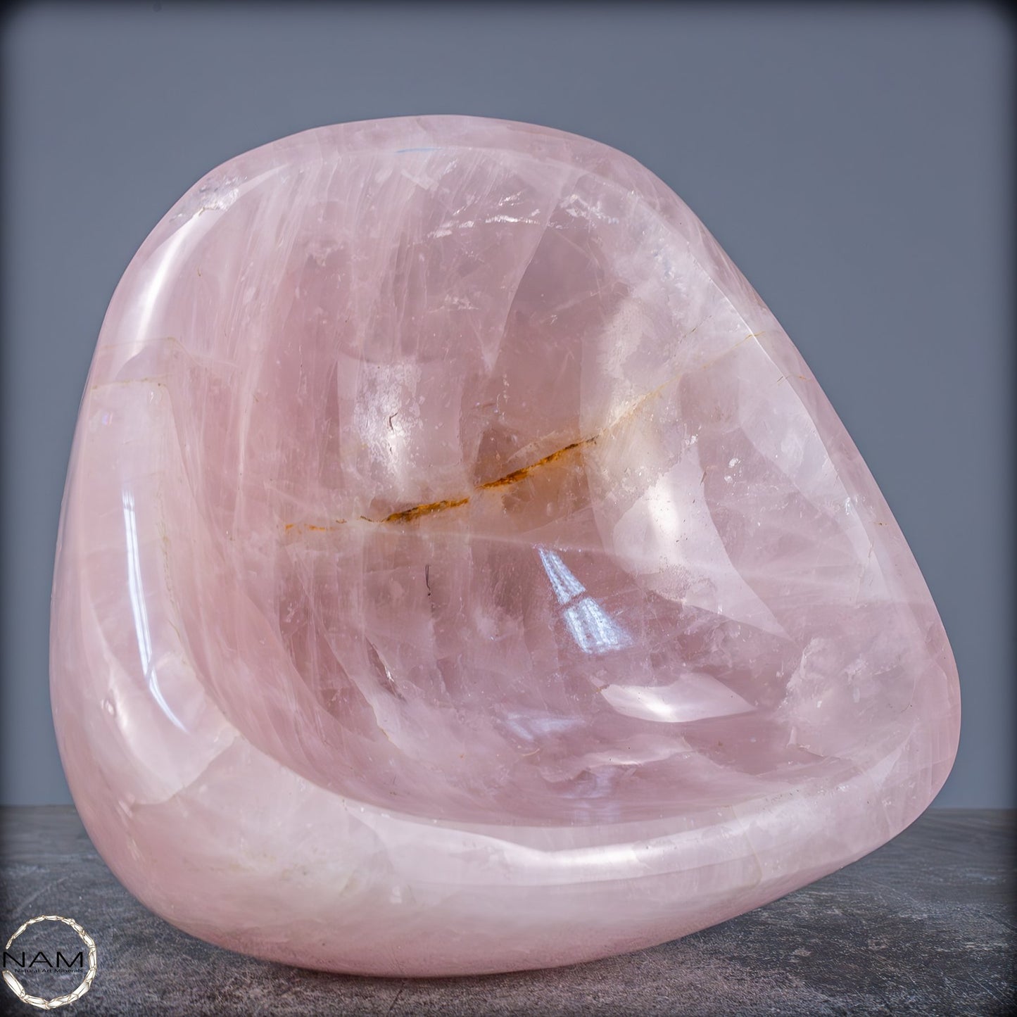 Natürliche Rosenquarz Schale / Schüssel - 4359,15g