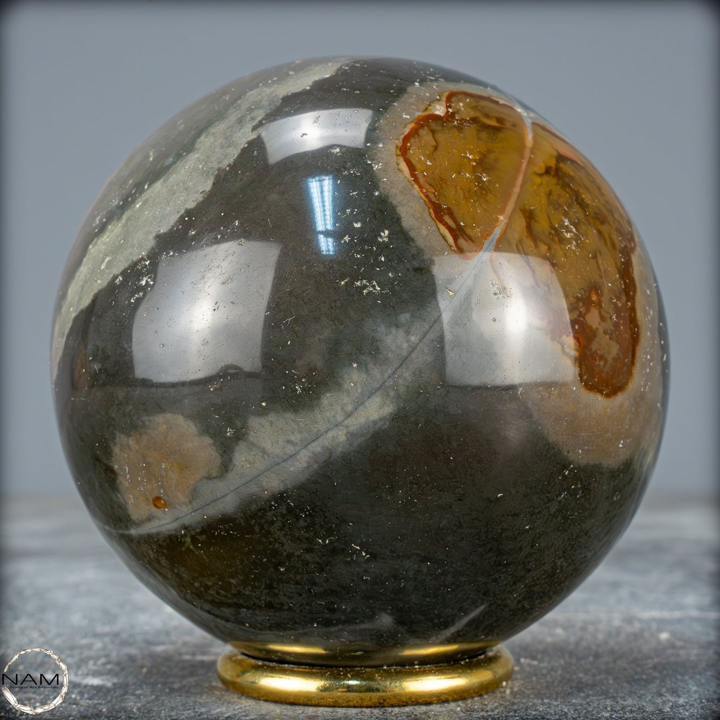 Natürliche Polychrome Jaspis Kristall-Kugel -894,35 g