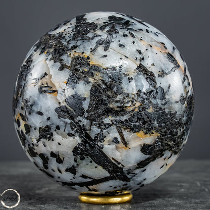 Natürliche Tourmalin & Quarz-Kristall Kugel aus Brasilien - 1069,28g