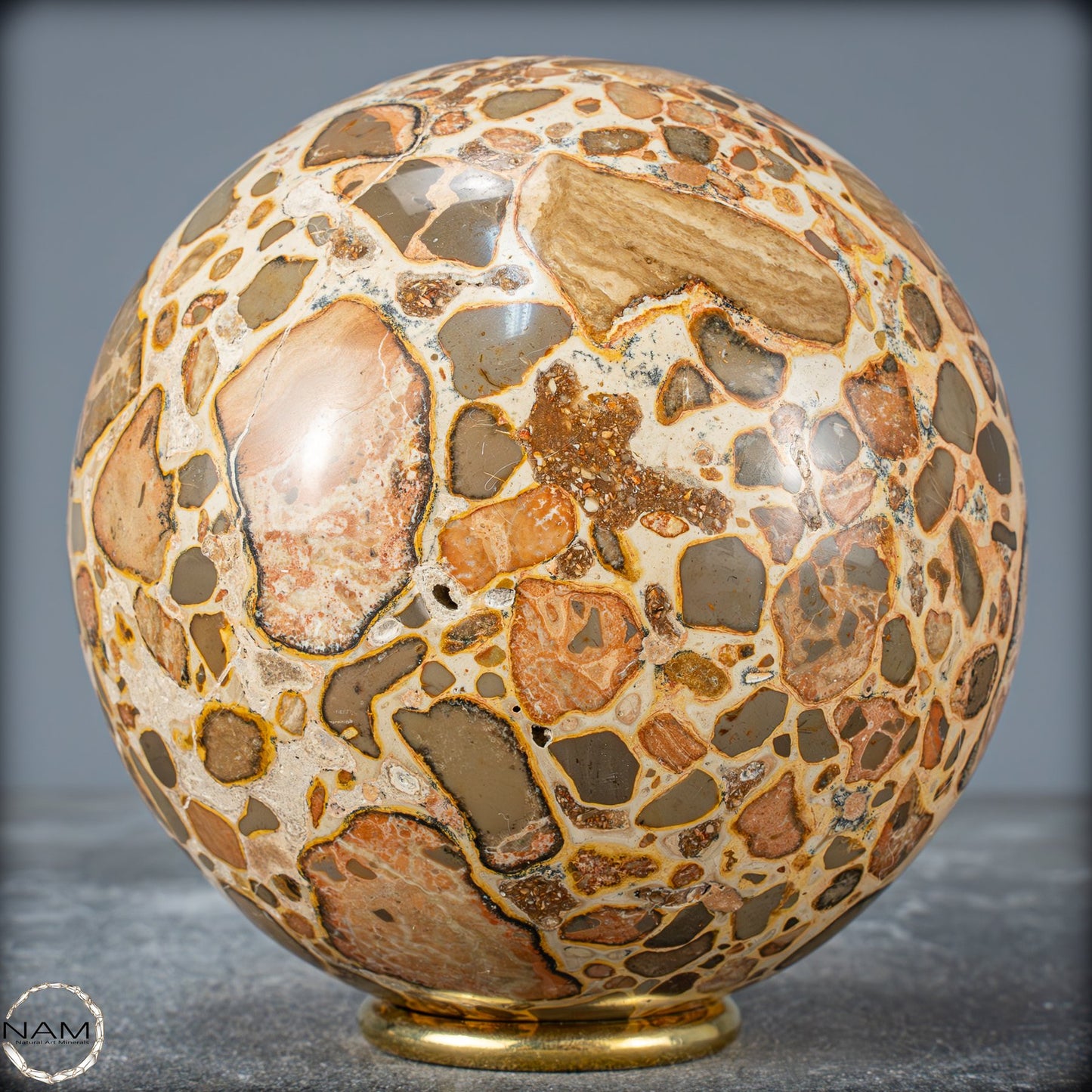 Natürliche Leoparden-Jaspis Kristallkugel - 1542,51 g