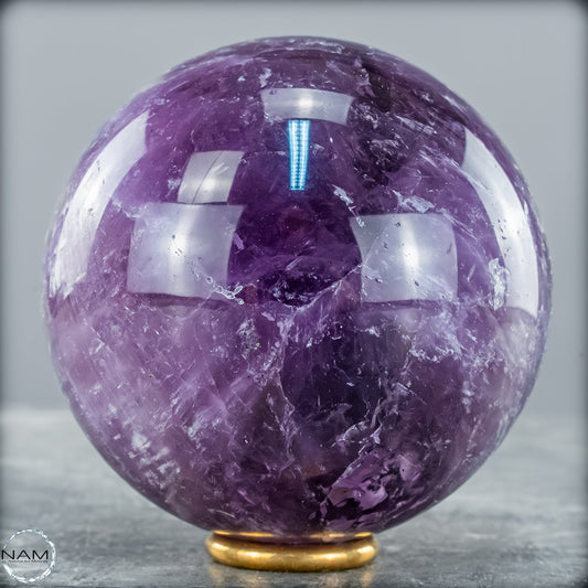 Natürliche Amethyst-Kristall Kugel, Brasilien - 732,69g - 77mm
