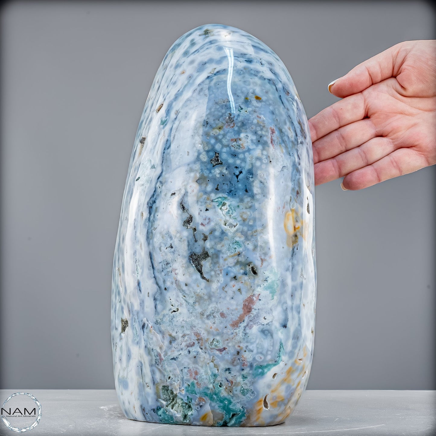 Natürliche Ozean-Jaspis Kristall-Freiform - 7147,22g