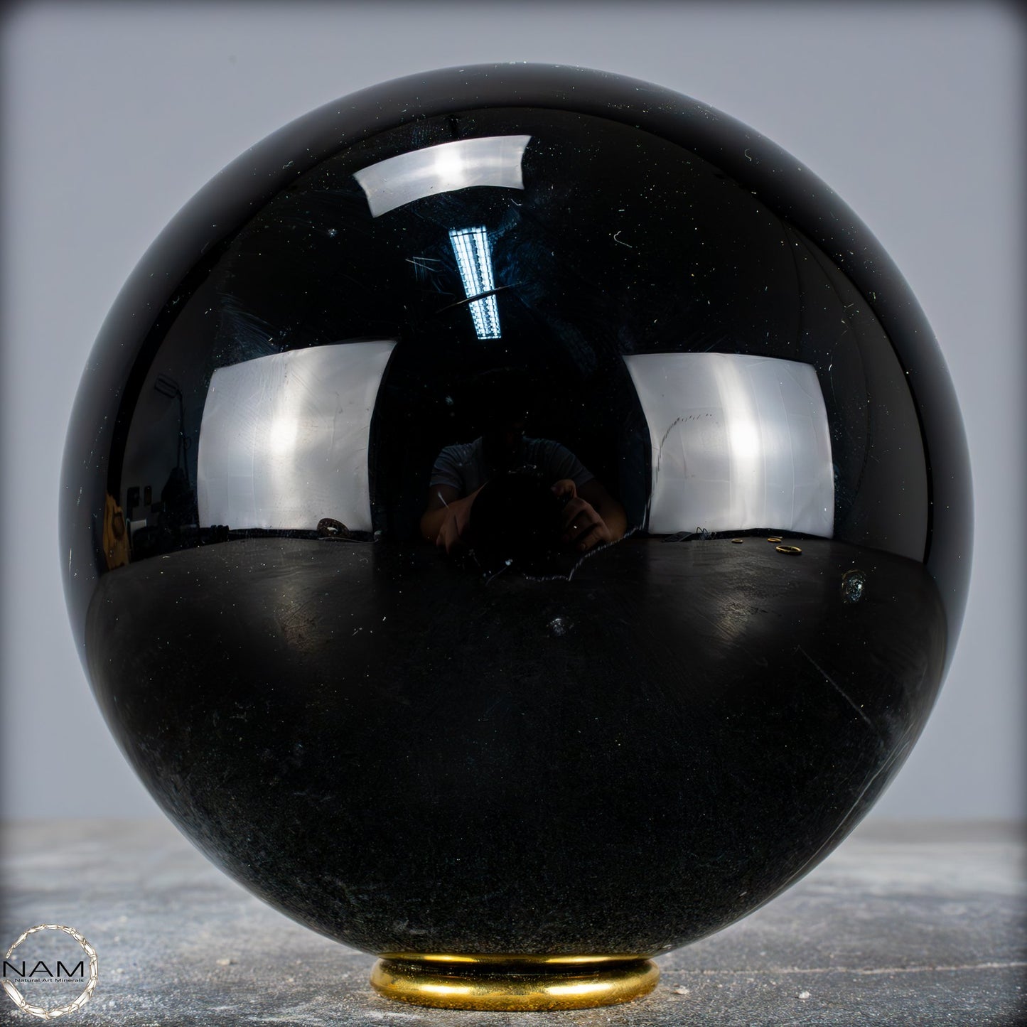 Natürliche Schwarze Obsidian Kristall-Kugel - 2884,59 g