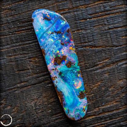 Natürlicher  Boulder Opal aus Australien Edelsteinqualität - 1,85g 9,25ct