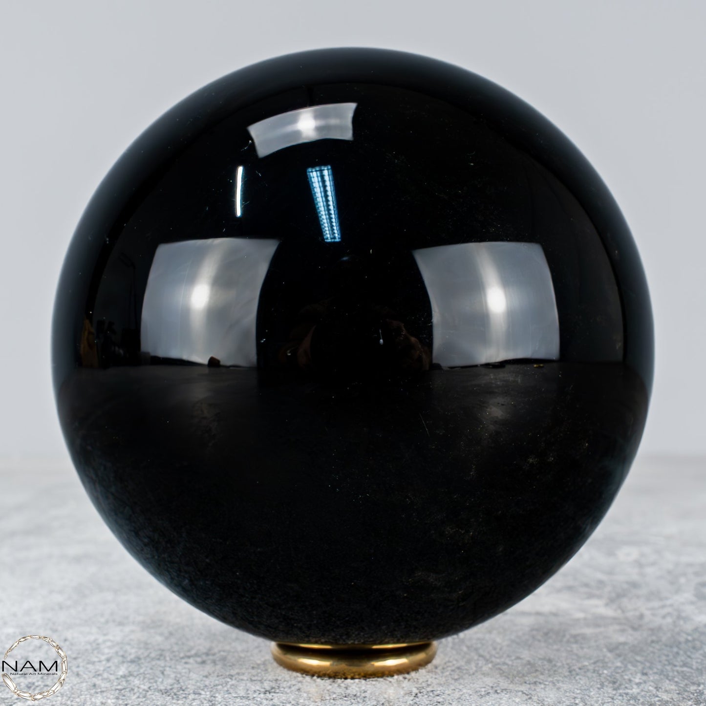Natürliche Schwarze Obsidian Kristall-Kugel - 1205,36g - 105mm