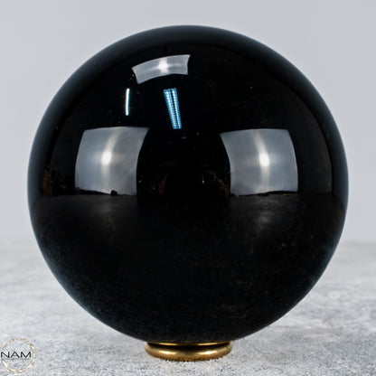 Natürliche Schwarze Obsidian Kristall-Kugel - 1205,36g - 105mm
