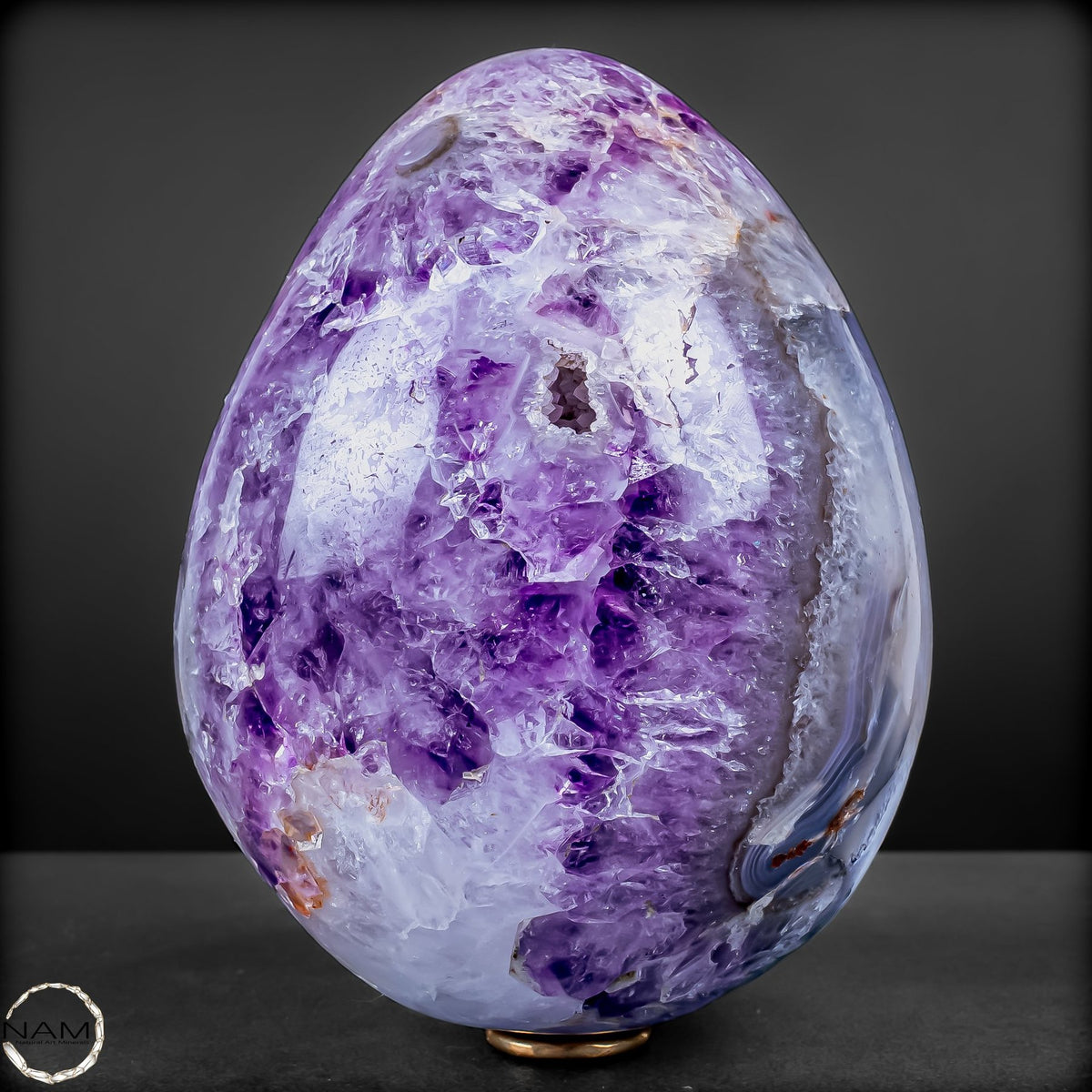 Orca-Amethyst-Ei – Faszinierende Kristallwelten - 3008,47g
