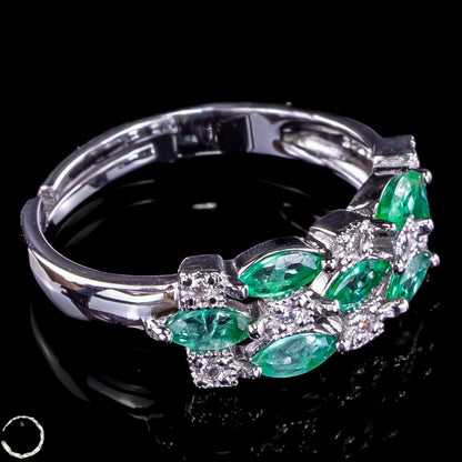 Eleganter Smaragd Ring aus 925er Silber - 2,68g 13,4ct