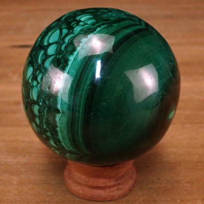 Natürliche Malachit-Kristall Kugel, Kongo - 1102,90g - 82.69mm