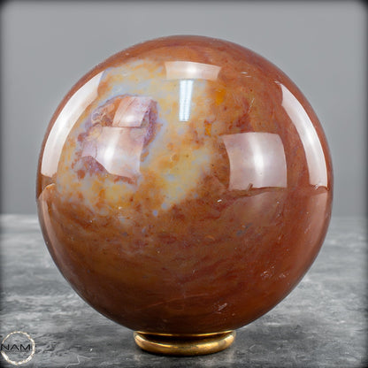 Natürliche Jaspis-Achat Kristallkugel - 736,67g