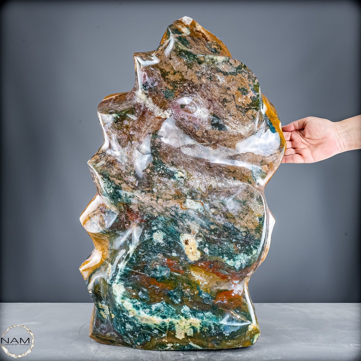 Natürliche Ocean Jasper Flamme - 63301,44g