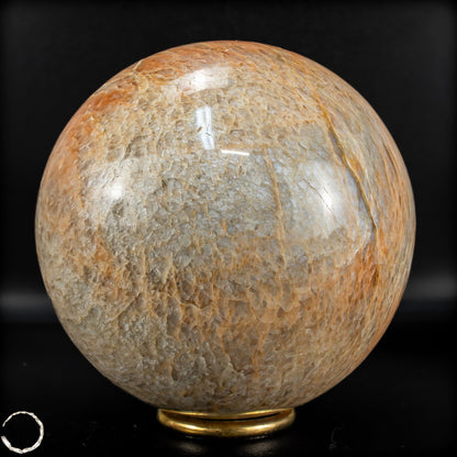 Natürlicher Pfirsich-Mondstein Kristall-Kugel -1915,17g