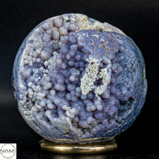 Mystische Traubenachat Kugel in Lavendel-Violett-345,77g 1728.85 ct