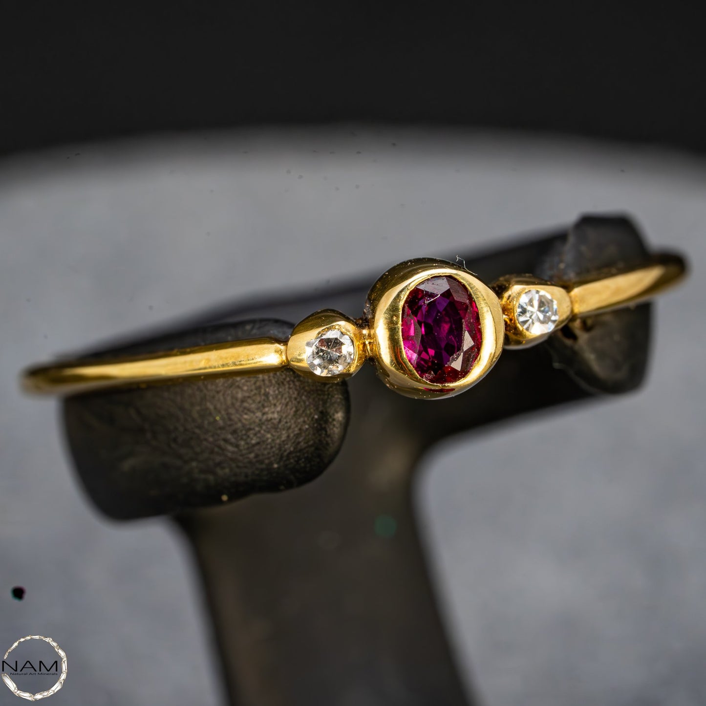 Atemberaubender Rubin-Diamant-Ring aus edlem 585er Gold -4,4ct