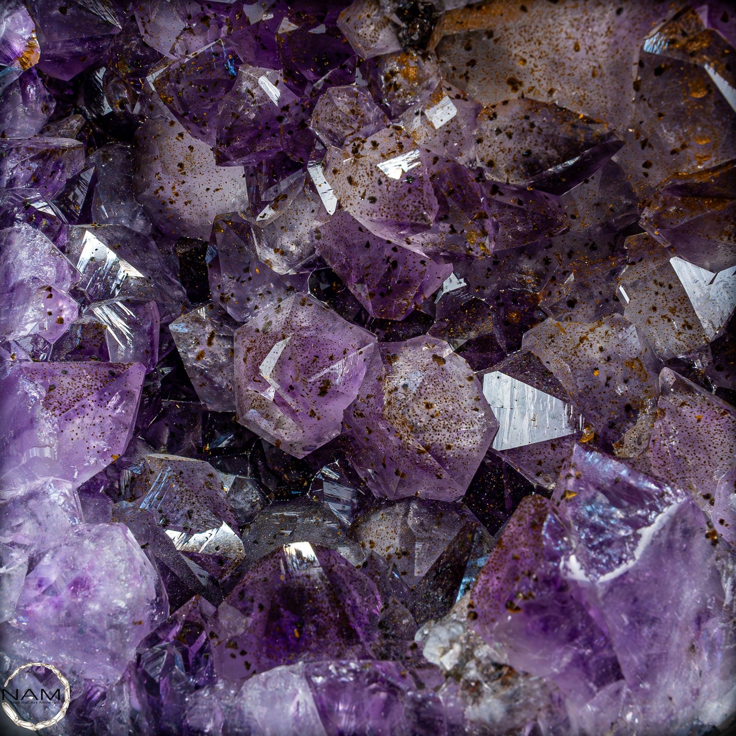 Natürliche Amethyst-Kristalle/Druse auf Ständer - 8280,11g